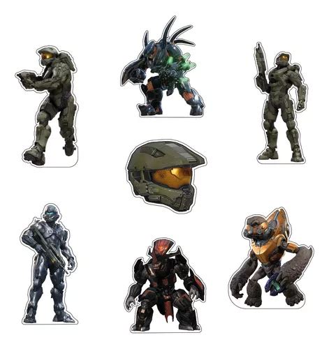 Figuras Halo Base R Gida Kit Pzas Coroplast Env O Gratis