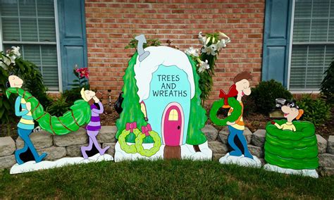 Grinch Yard Artwhoville Yard Art Decoration Whoville Tree