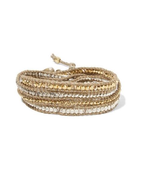 Chan Luu（チャンルー）の「chan Luu Gold Plated Swarovski Crystal Wrap Bracelet