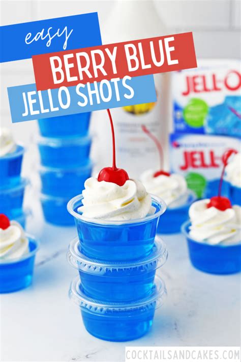 Berry Blue Jello Shots