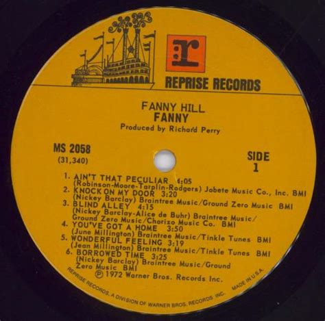 Fanny 70s Fanny Hill Open Shrink Us Vinyl Lp Album Lp Record 829899