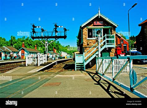 Grosmont Level Crossing, Grosmont, North Yorkshire Moors Railway Stock ...