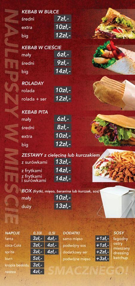 Menu At Anatolia Doner Kebab Restaurant Debica