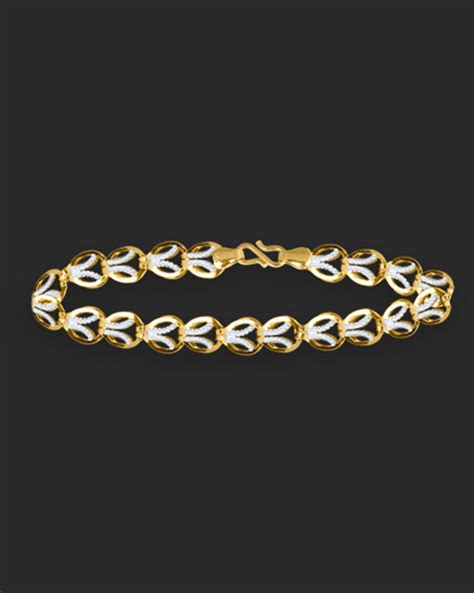 Juana Leaf Kt Gold Bracelet Magnificent Leafy Bracelet Caratlane