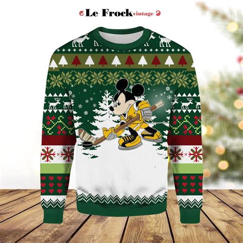 Boston Bruins Mickey Mouse Ugly Christmas Sweater Lefrock Online Store