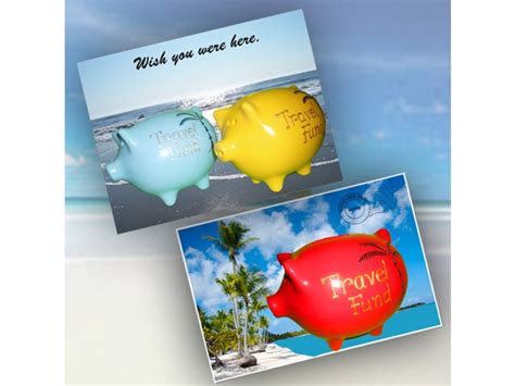 Travel Fund Piggy Bank Piggerypottery