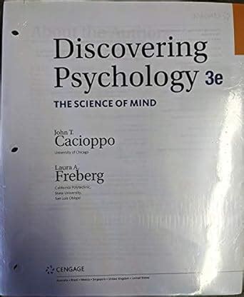 Discovering Psychology The Science Of Mind John T Cacioppo Laura A