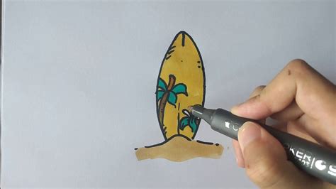 How To Draw Surfboard YouTube