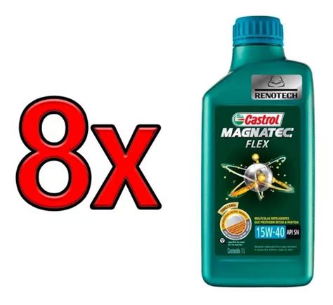 Oleo Castrol 15w40 Sn Magnatec Flex Semissintetico 8x