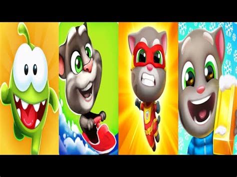 Talking Tom Hero Dash Vs Om Nom Run Vs Tom Gold Run Vs Tom Hero Dash