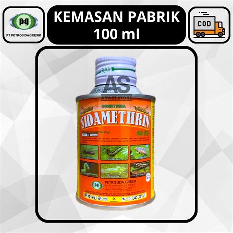 Jual Sidamethrin 50 Ec 100 Ml Kemasan Pabrik Insektisida Pembasmi Ulat Grayak Lalat Weleng Daun