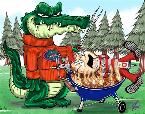 Florida Gators vs Ohio State Buckeyes | Florida gators football, Sports art, Nfl football wallpaper