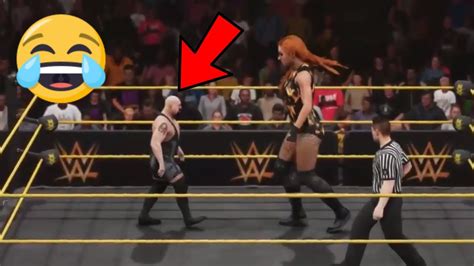 Giant Becky Lynch Vs Mini Big Show Wwe K Funny Youtube