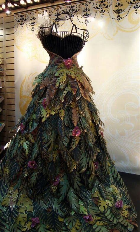 woodland fairy dresses | This woodland gown is made entirely of paper ...