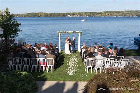 Gun Lake Waterfront Wedding Boathouse Villa Bay Pointe Inn Photography