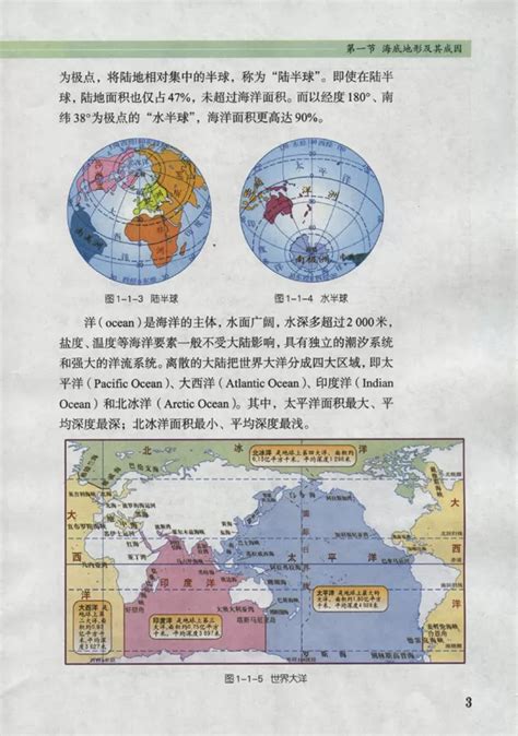 第一节 海底地形及其成因 鲁教版地理电子课本2 鲁教地理选修二 地理教师网