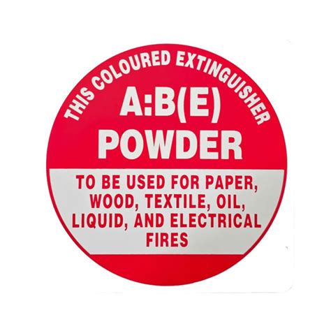 Abe Fire Extinguisher Id Sign Buy Online Price Ttei