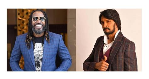 Indian Superstar Actor Kichcha Sudeepa And West Indian Cricket Legend