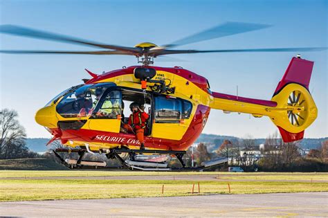 Two Airbus Helicopters H145 Five Bladed For The Sécurité Civile