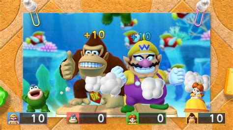 Mario Party 10 Coin Challenge Master CPU Spike Vs Daisy Vs Wario Vs