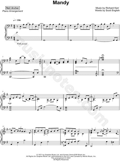 Barry Manilow Collection By Neil Archer Sheet Music Collection Piano Solo Print And Play Sku