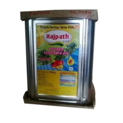 Rajpath Gold Refined Oil Tin Packaging Size 15 Kg At Best Price In