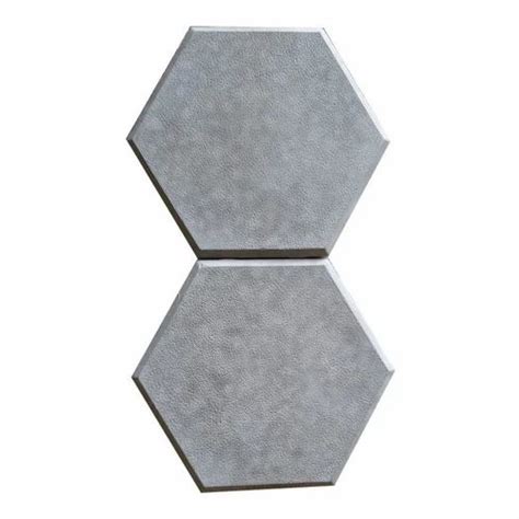 Hexagonal Grey Concrete Paver Block Thickness 45mm At Rs 310 Sq Ft In