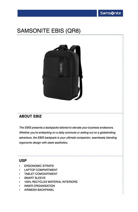 Samsonite Open Road Laptop Backpack 15 6 At Rs 8400 Computer Backpack