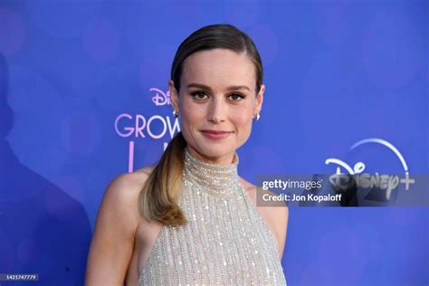 Brie Larson Attends Disneys Growing Up Red Carpet Premiere Event