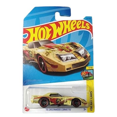 Hot Wheels 76 Greenwood Corvette Art Cars 164 Scale Model Lazada Ph