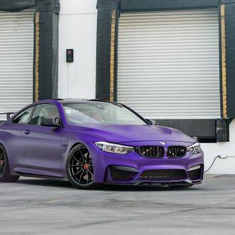 Stanced Blacked Out BMW 4 Series Shod In Contrasting Chrome Rims