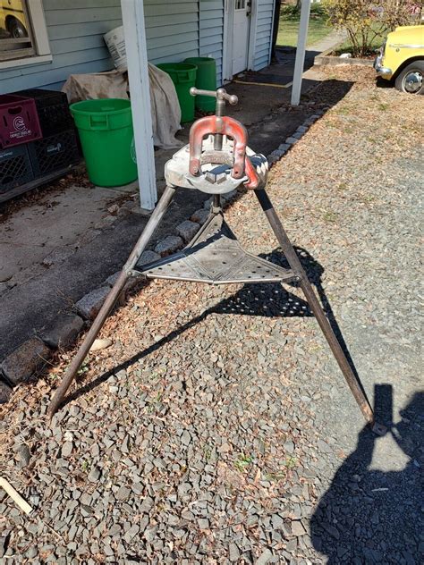 Ridgid A Portable Tristand Yoke Vise Ebay