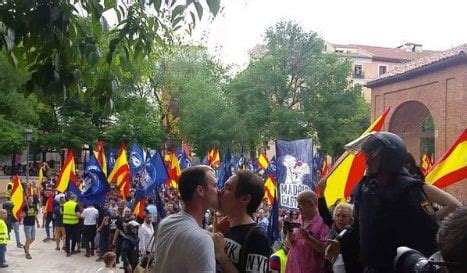 Fearless Gay Couple Stand Up To Neo Nazis With A Kiss