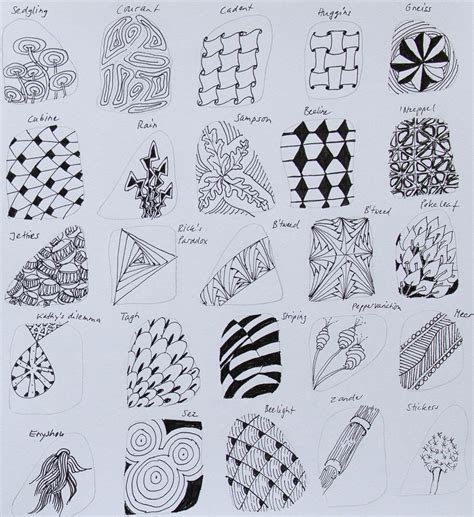 Easy Zentangles Patterns