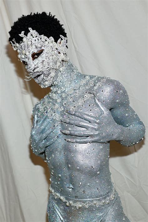 Lil Nas X S Silver Body Paint Met Gala Best Hair Makeup And