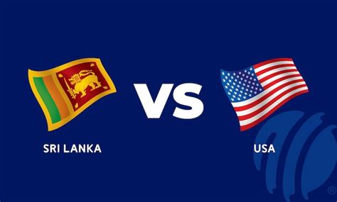 Premium Vector Sri Lanka Vs Usa Cricket Match Template