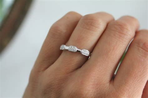 Gatsby White Gold Trinity Diamond Cluster Ring Joulberry