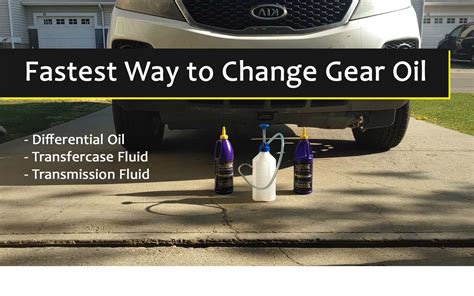 Fast Way To Change Differential Gear Oil Transmission Fluid