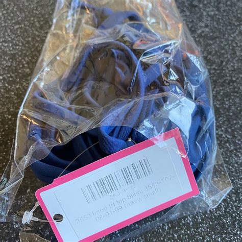 Wicked Weasel Swim Matt Lycra 32 Tri Top Sm 2595 Cheeky Bottom Bikini Med Navy Blue Poshmark