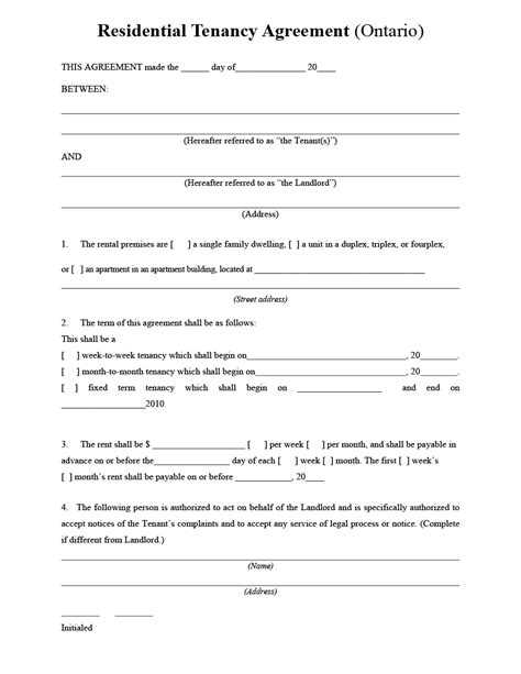 Bedroom Rental Agreement Template Parahyena