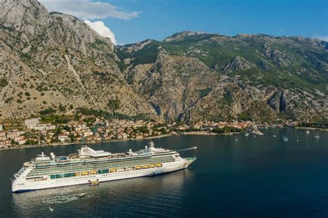 Cruise Ship in Bay Near Kotor City Stock Photo - Image of europe, liner: 255235234