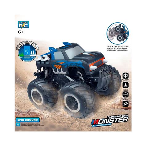 Ripley JUGUETE CARRO MONSTER TODO TERRENO CON CONTROL REMOTO AZUL