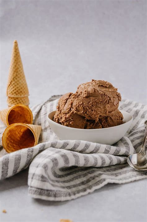 Homemade Chocolate Ice Cream No Eggs Baked Bree