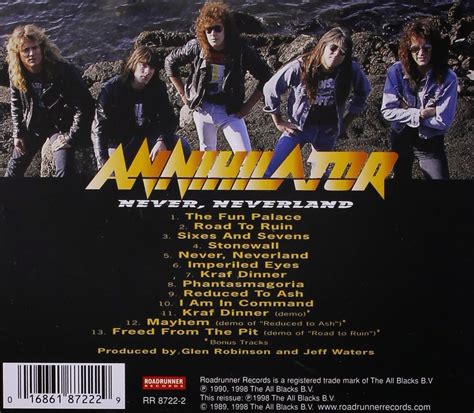 Rock Para Tus Oidos Annihilator 1990 Never Neverland