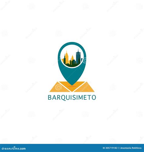 Barquisimeto City Map Pin Vector Logo Stock Illustration Illustration