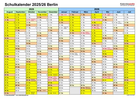 Der Akademische Kalender Der Freien Universität Berlin Für Das Jahr
