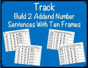 Track Themed Addend Addition Subtraction With Ten Frames Tpt