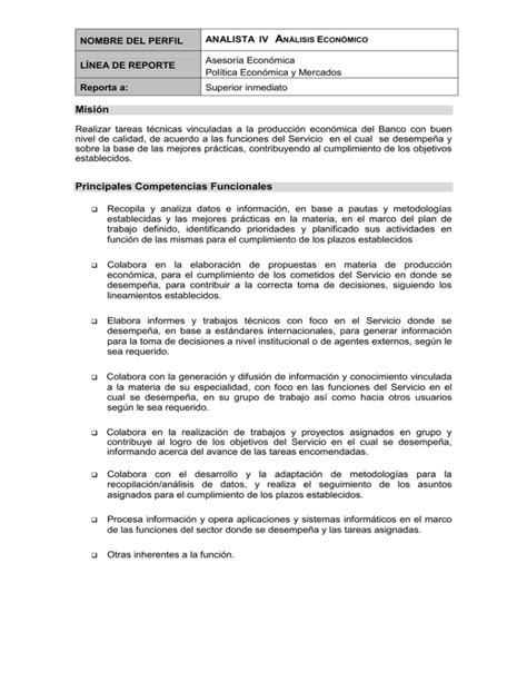 Misión Principales Competencias Funcionales