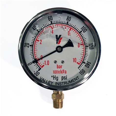 4 Liquid Filled Suction Gauge Fire Sprinkler Equipment