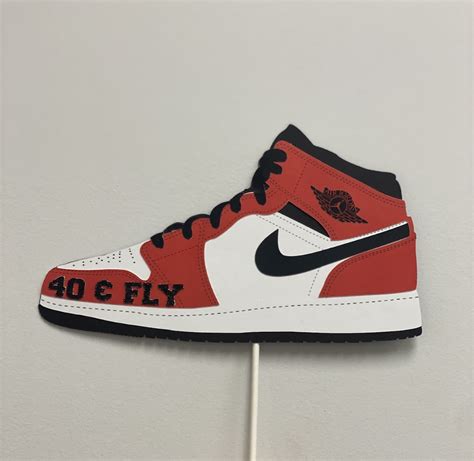 Printable Jordan Shoe Cake Template